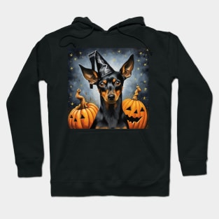 Black Manchester Terrier Halloween Hoodie